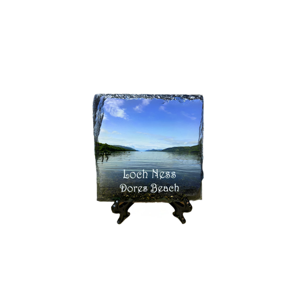 Loch Ness Views Slate Coaster Set – Scottish Highlands Souvenir Gift of 4