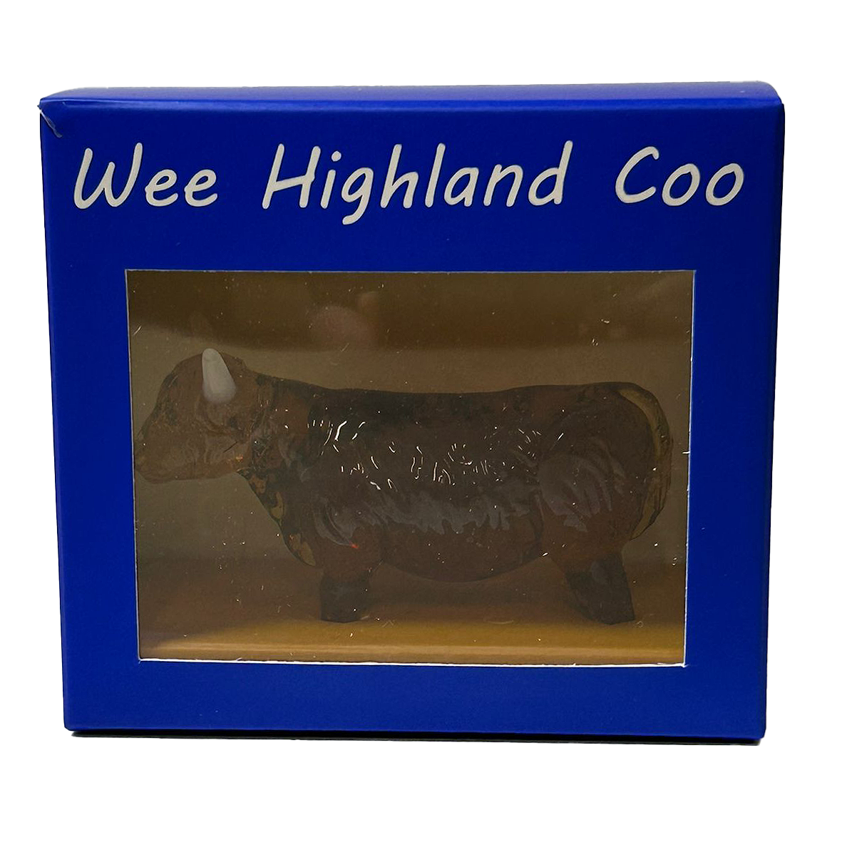 Wee Highland Coo - Unique Wee Highland Cow Glass Ornament