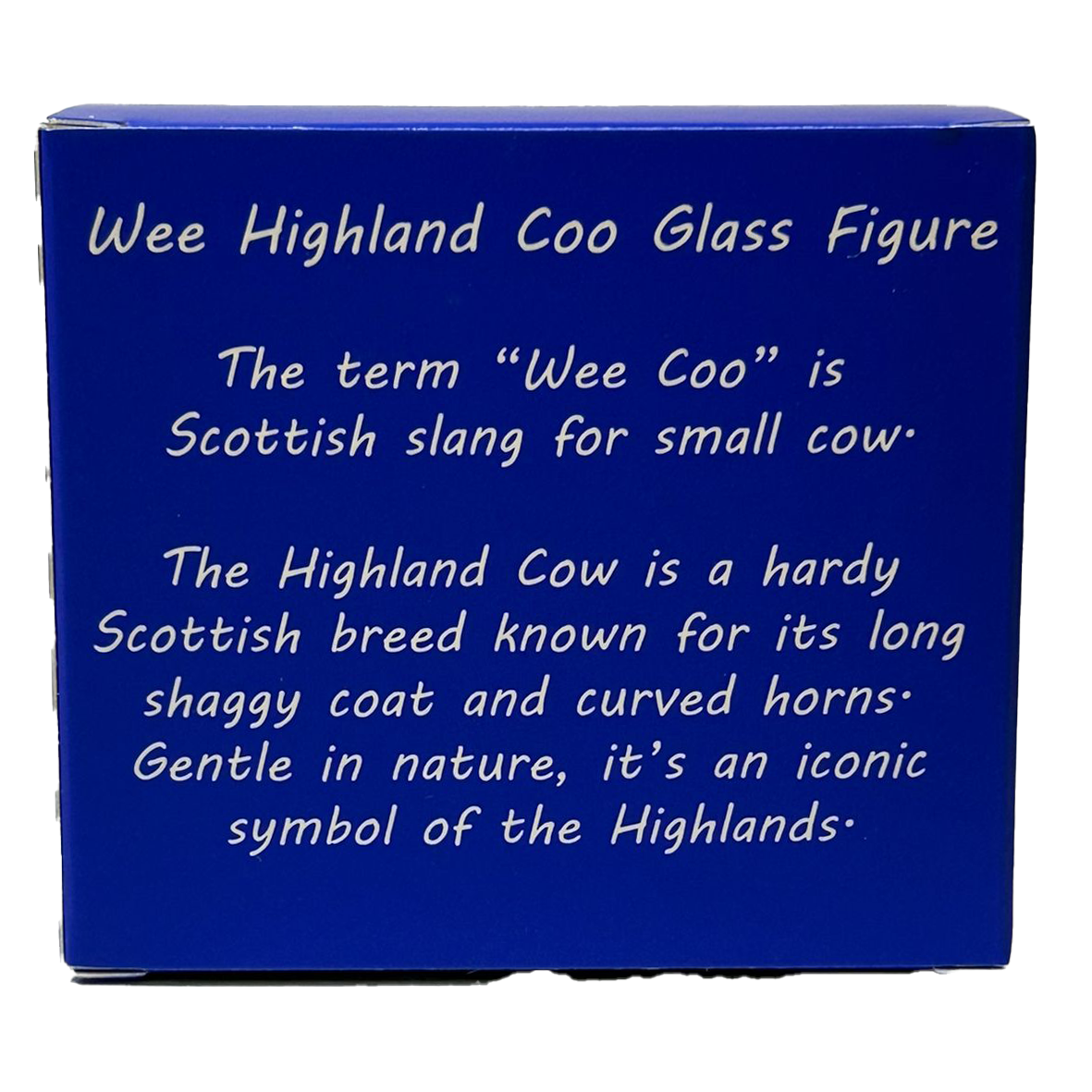 Wee Highland Coo - Unique Wee Highland Cow Glass Ornament