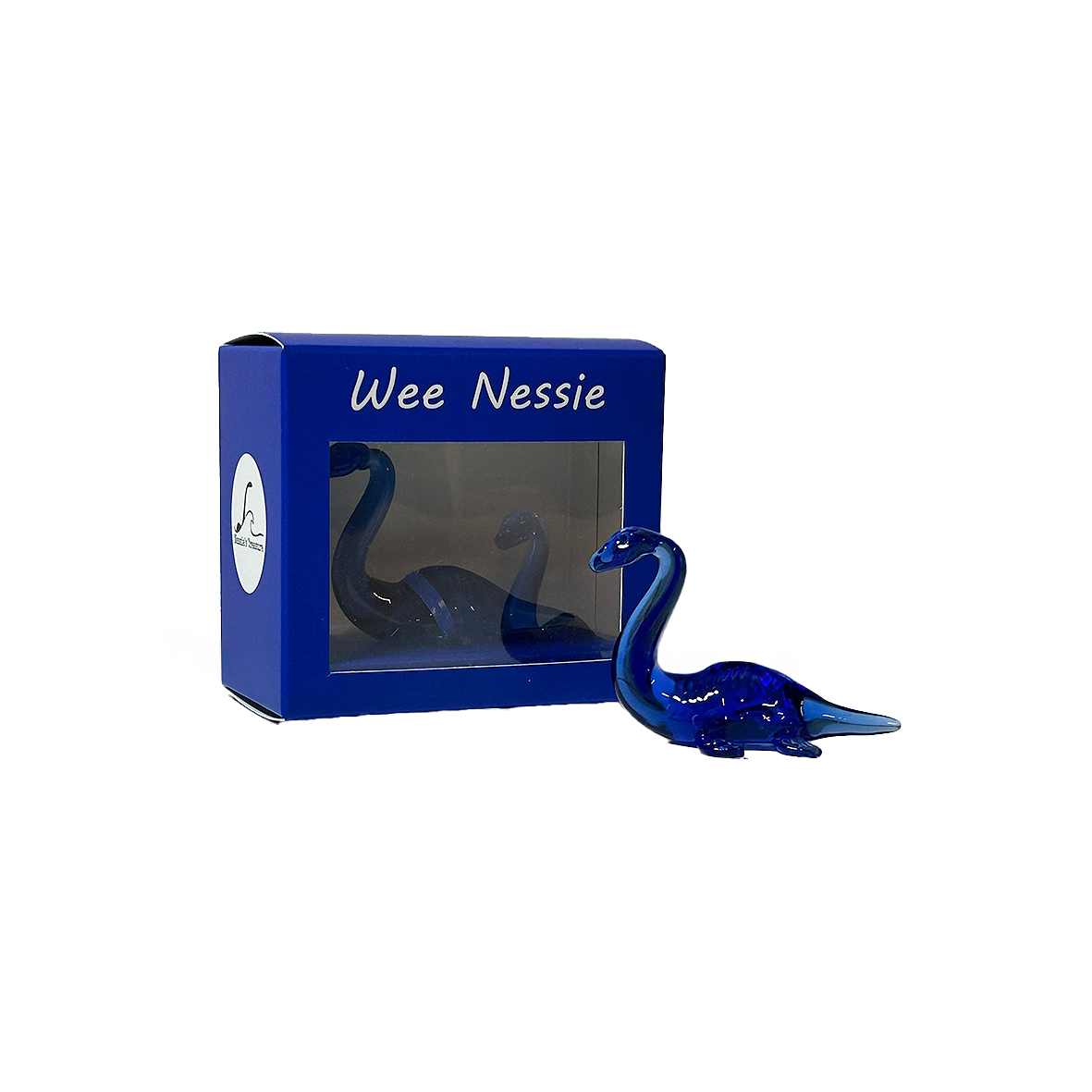 Wee Nessie Glass Figurine |Loch Ness Monster Ornament |Scottish Gift |Handcrafted Nessie Decor | Mythical Creature Collectible |Gift for Her