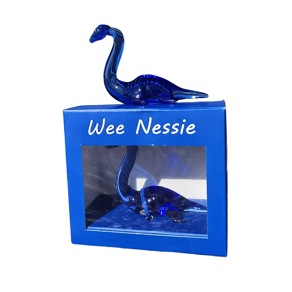 Wee Nessie Glass Figurine |Loch Ness Monster Ornament |Scottish Gift |Handcrafted Nessie Decor | Mythical Creature Collectible |Gift for Her