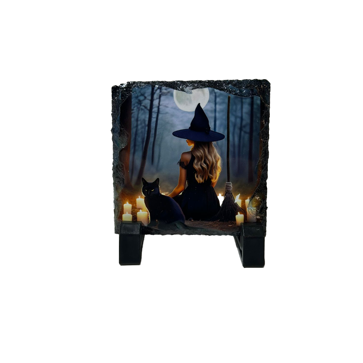 Witch Inspired Slate Coasters – Handcrafted Scottish Witch Décor