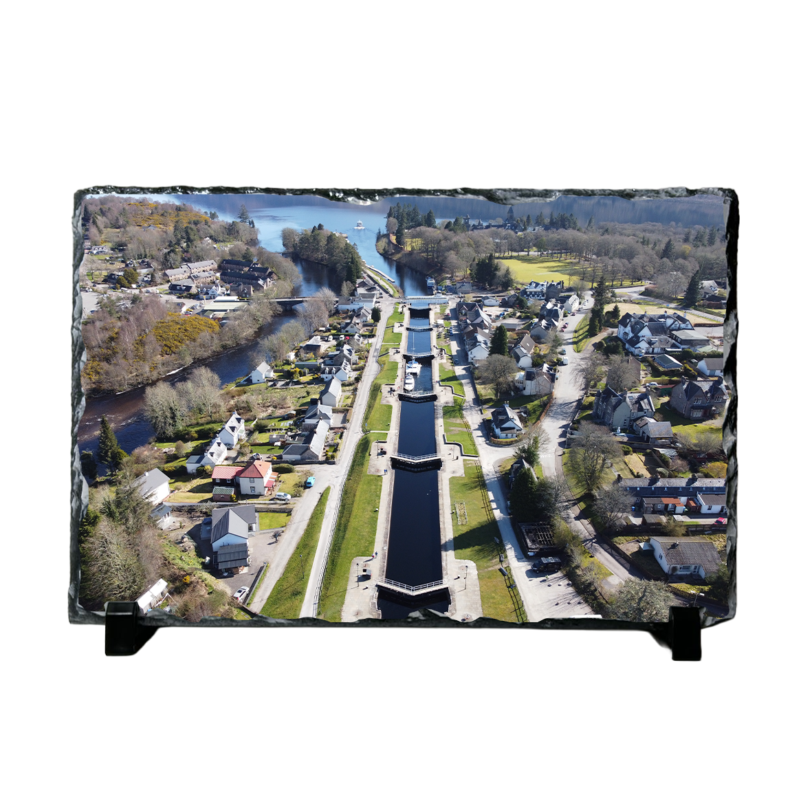 Personalised Slate Photo Plaque – Custom 19x29cm Large Rectangle Picture Gift – Memorial, Wedding or Family Keepsake UK
