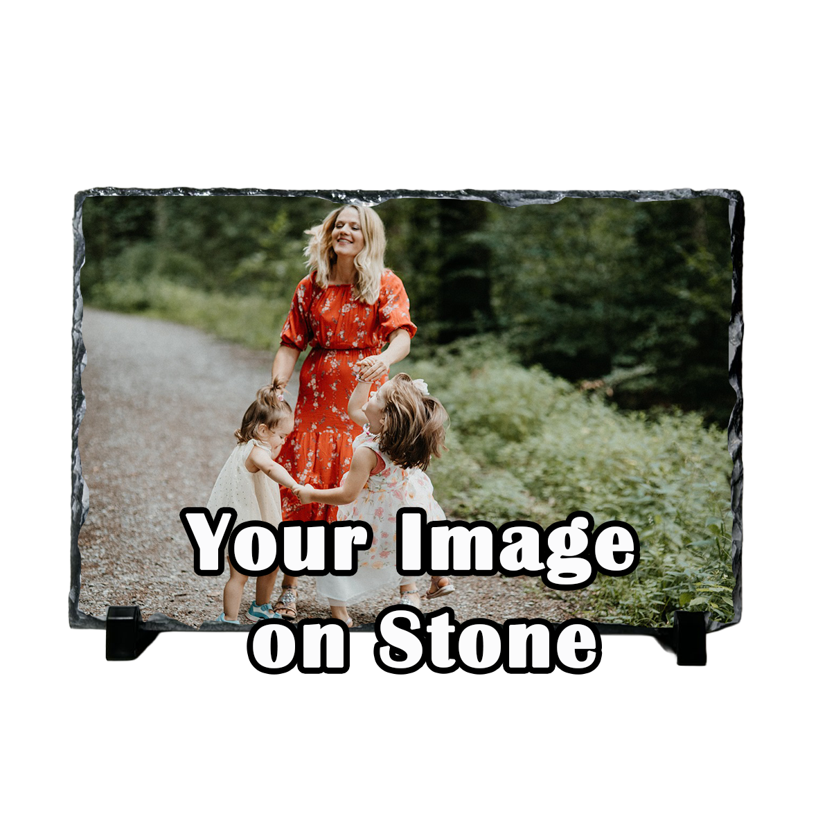 Personalised Slate Photo Plaque – Custom 19x29cm Large Rectangle Picture Gift – Memorial, Wedding or Family Keepsake UK