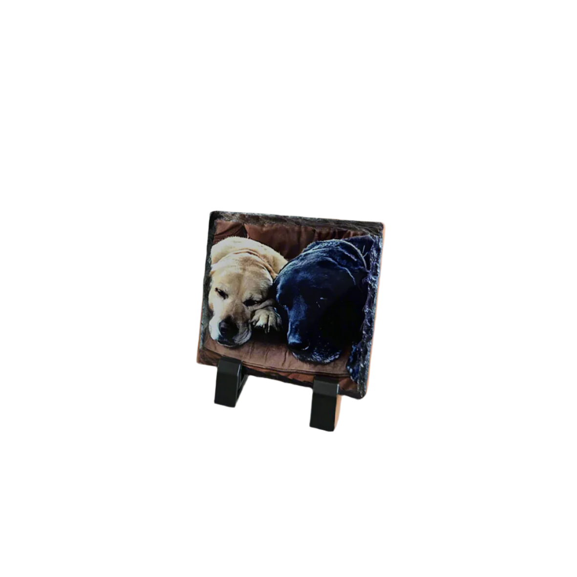 Personalised Square Photo Slate – Custom Picture Stone Plaque | Memorial Gift | Wedding Gift | Pet Memento |Family Photo |  Keepsake | Printed Rock