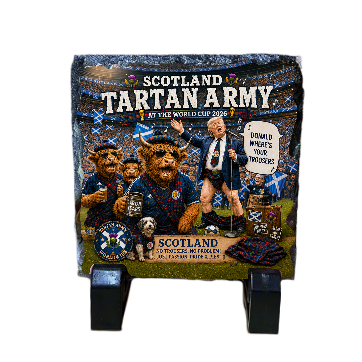Scotland World Cup Coaster Collection – Handmade Scottish Gifts by Nessie’s Treasure