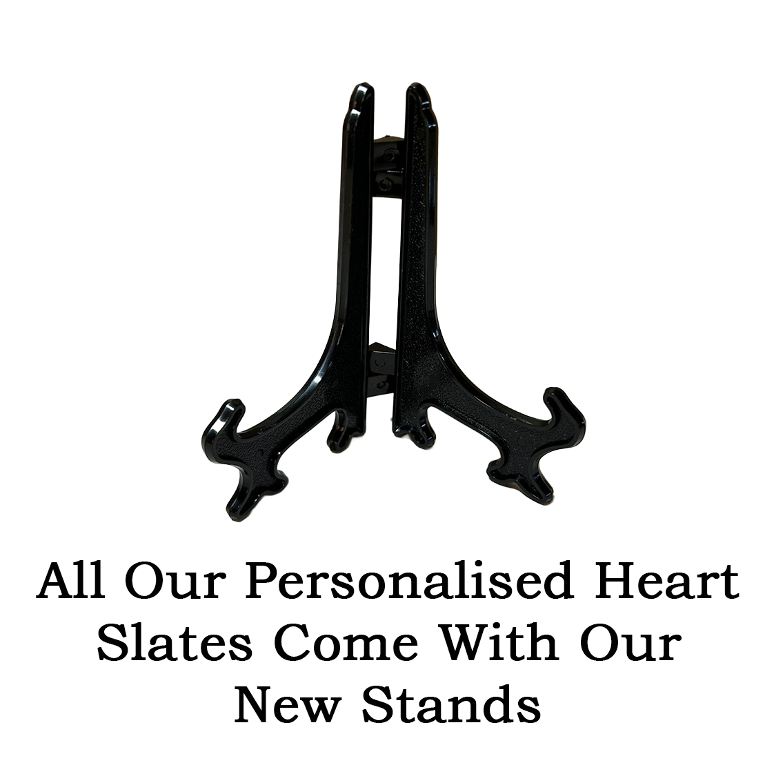 Personalised Slate Photo Plaque – Custom Heart Shape 14cm x 14cm - Wedding Anniversary Gift