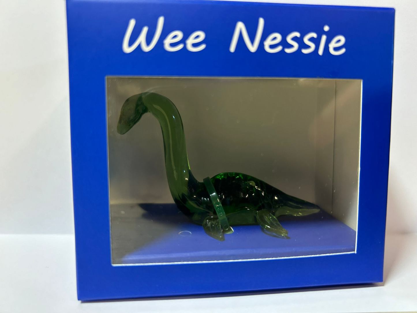 Wee Nessie Loch Ness Monster Themed Glass Figure Ornament.