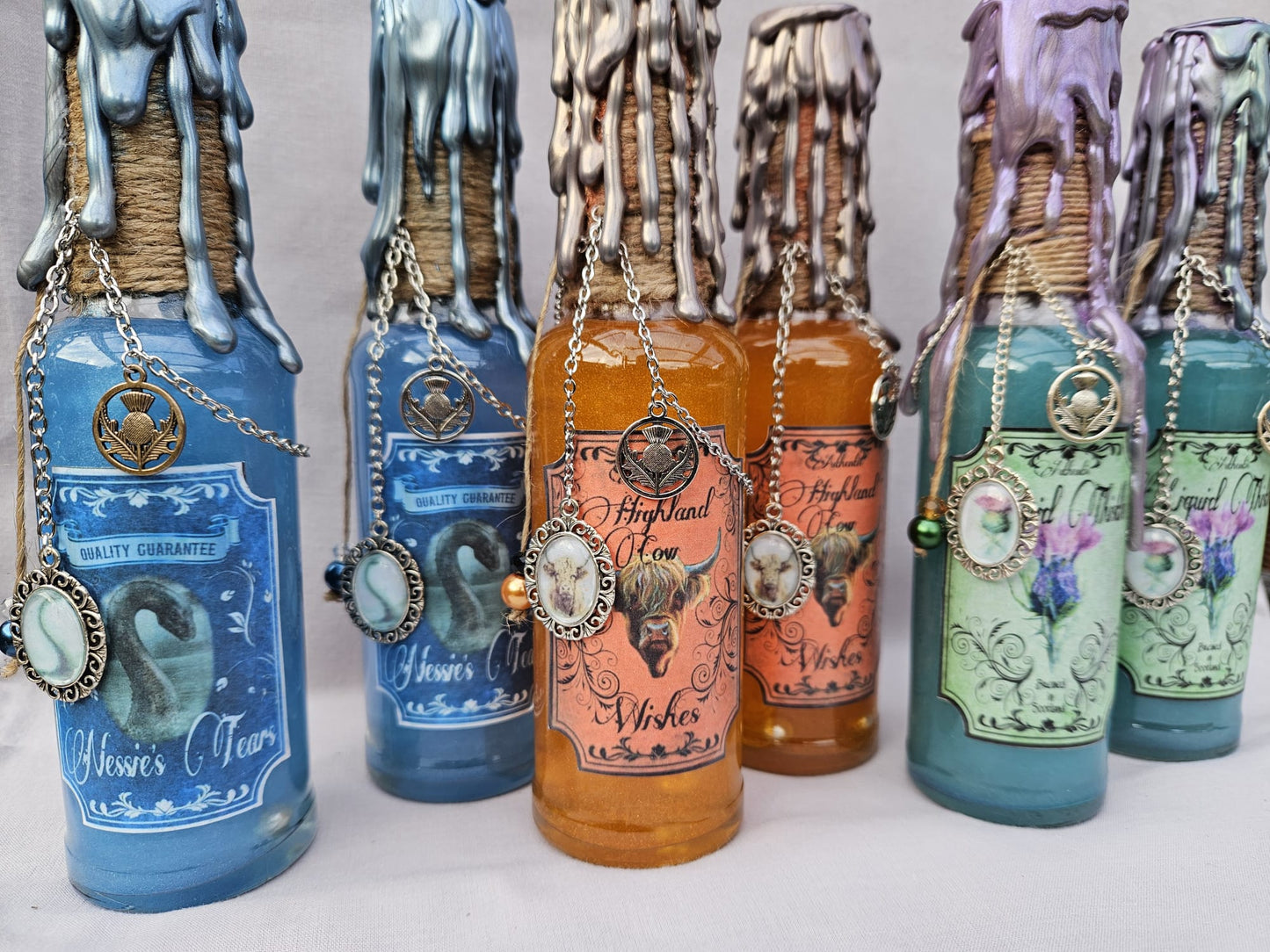 Unique Decorative Potion Bottles. Handcrafted Decoration Bottles.