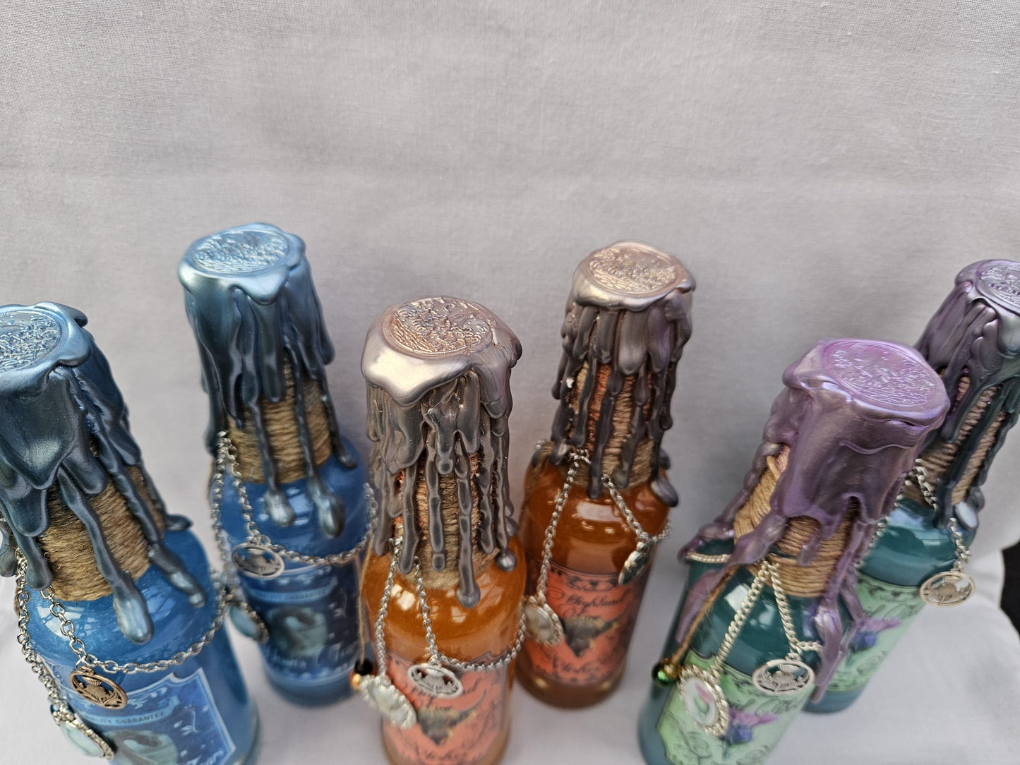 Unique Decorative Potion Bottles. Handcrafted Decoration Bottles.