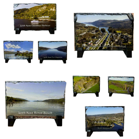 Scotland Landmark Souvenir – Rectangle Photo Slate of Highlands Locations
