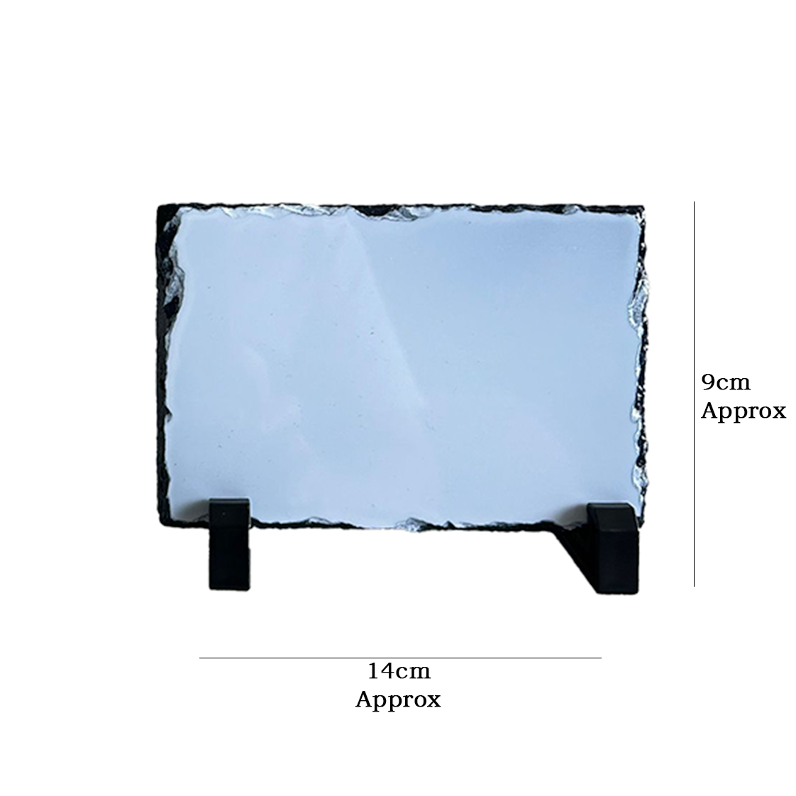 Personalised Slate Photo Plaque – Custom Rectangle 9x14cm - Gift or Memento