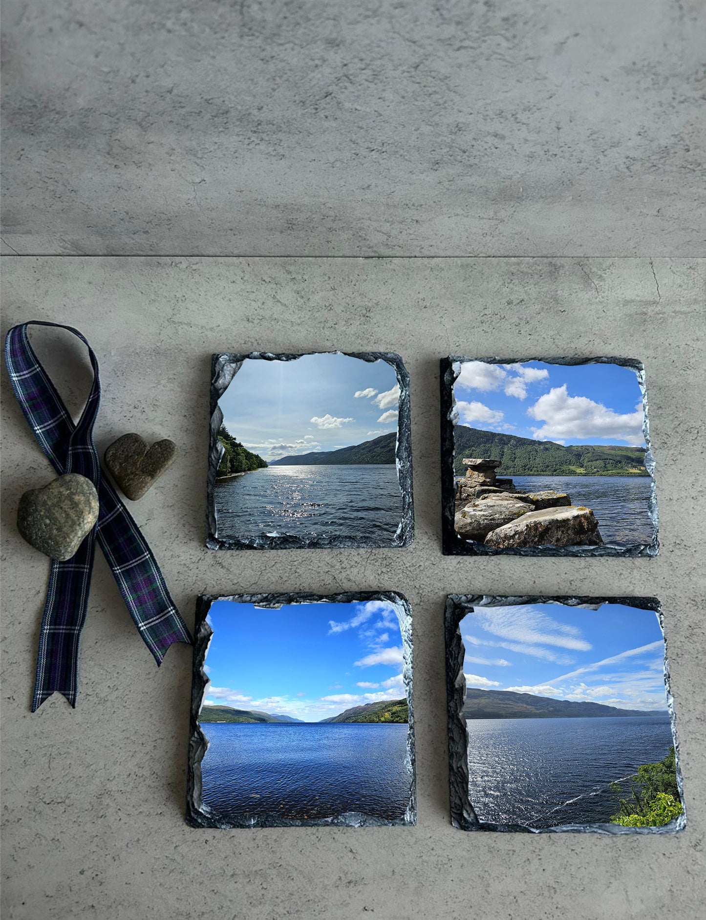 Loch Ness Views Photo Coaster Sets. Beautiful Scenery from The Loch.