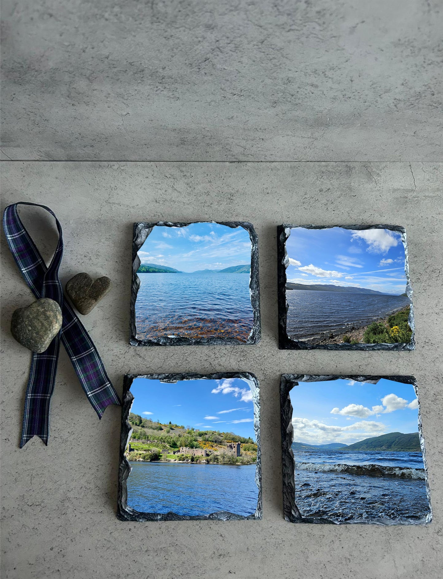 Loch Ness Views Photo Coaster Sets. Beautiful Scenery from The Loch.