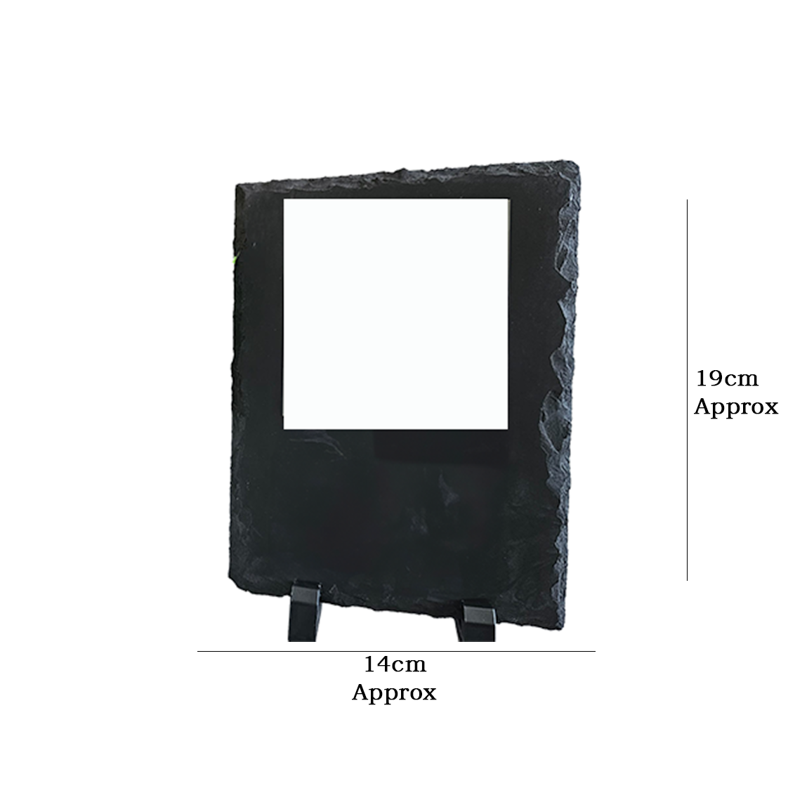 Personalised Slate Photo Plaque & Engraving – Rectangle With a Square Image – Meaningful Personalised Gift