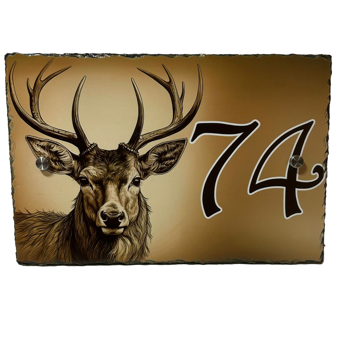 Custom Slate House Number Door Plaques