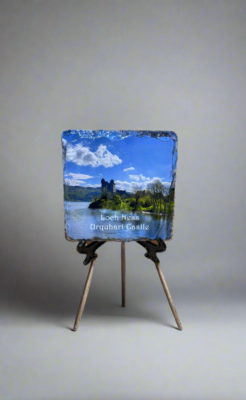 Loch Ness Souvenir Slate Coaster. Loch Ness Memorable Moments Captured on Slate.