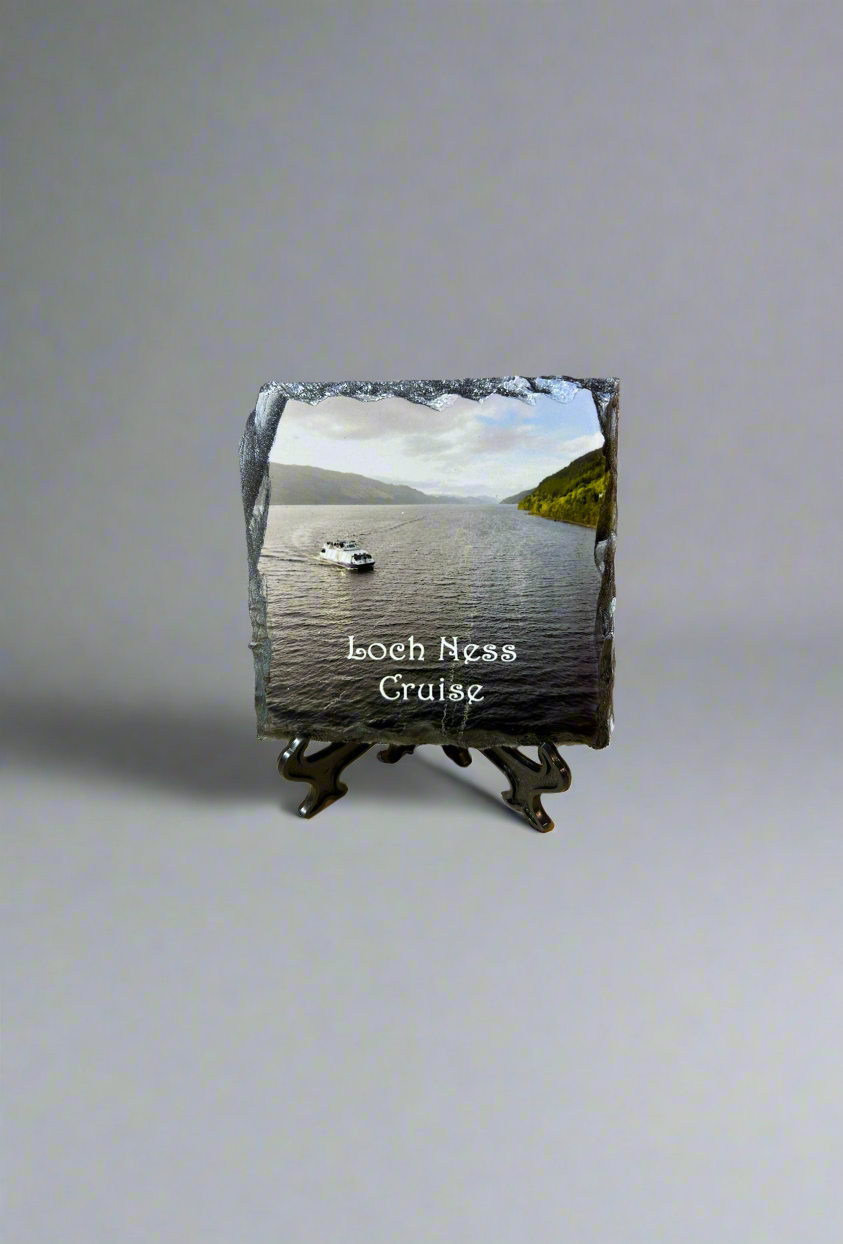 Loch Ness Souvenir Slate Coaster. Loch Ness Memorable Moments Captured on Slate.