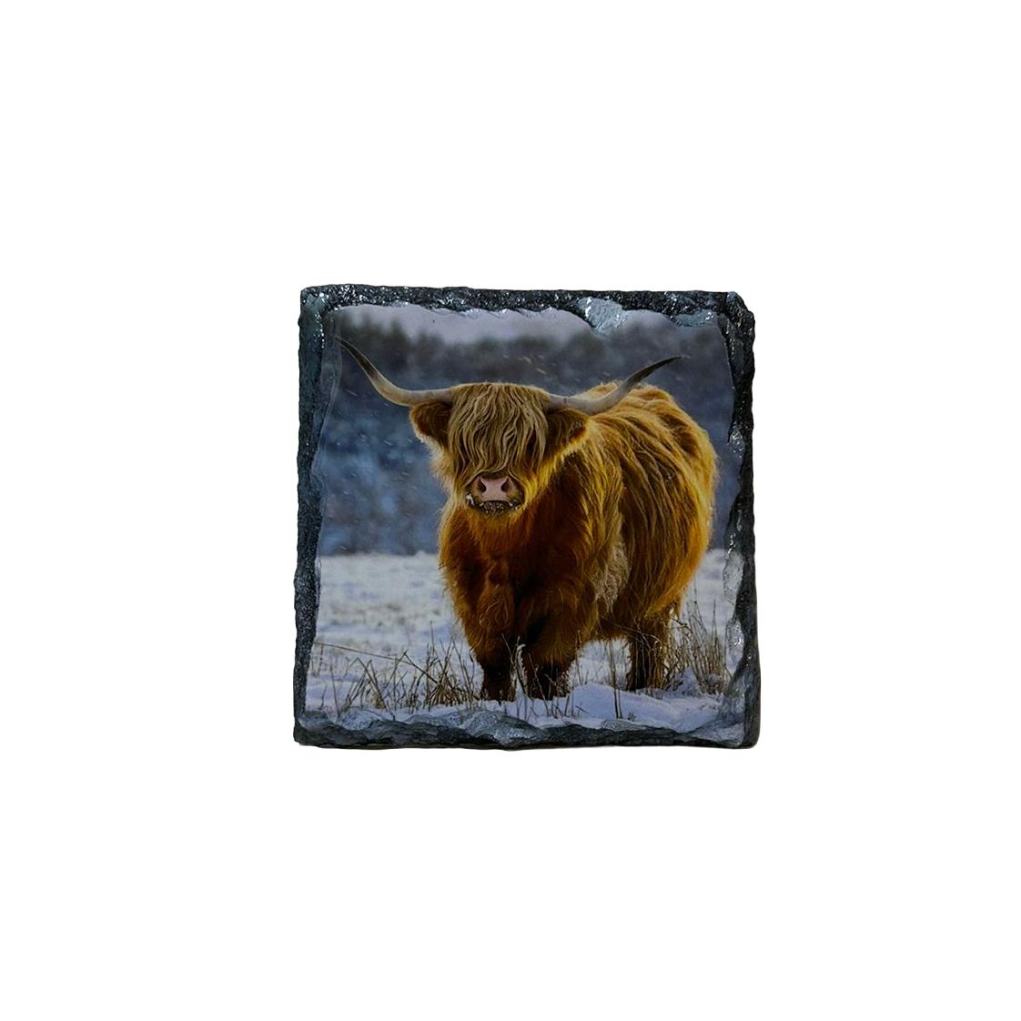 Highland Cow Slate Tableware Set – Handcrafted Scottish Home & Dining Decor