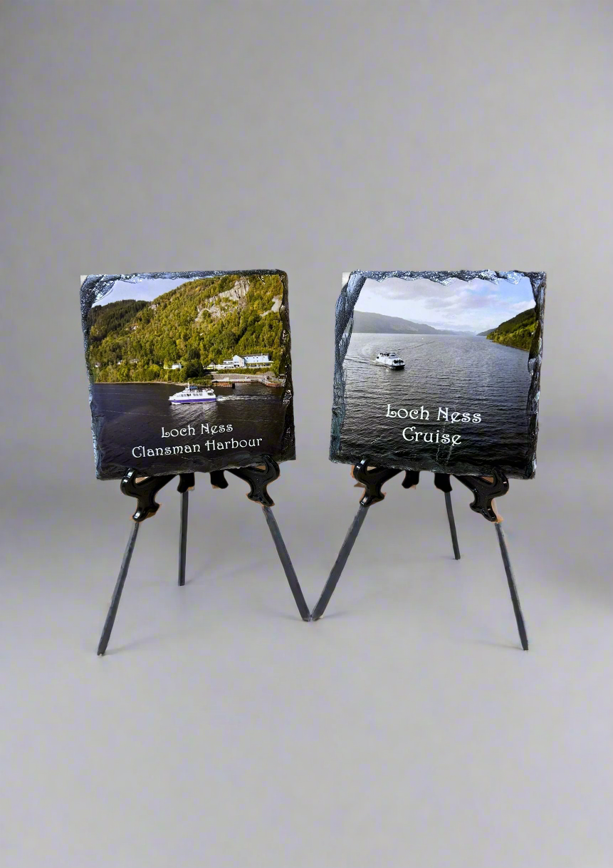 Loch Ness Souvenir Slate Coaster. Loch Ness Memorable Moments Captured on Slate.