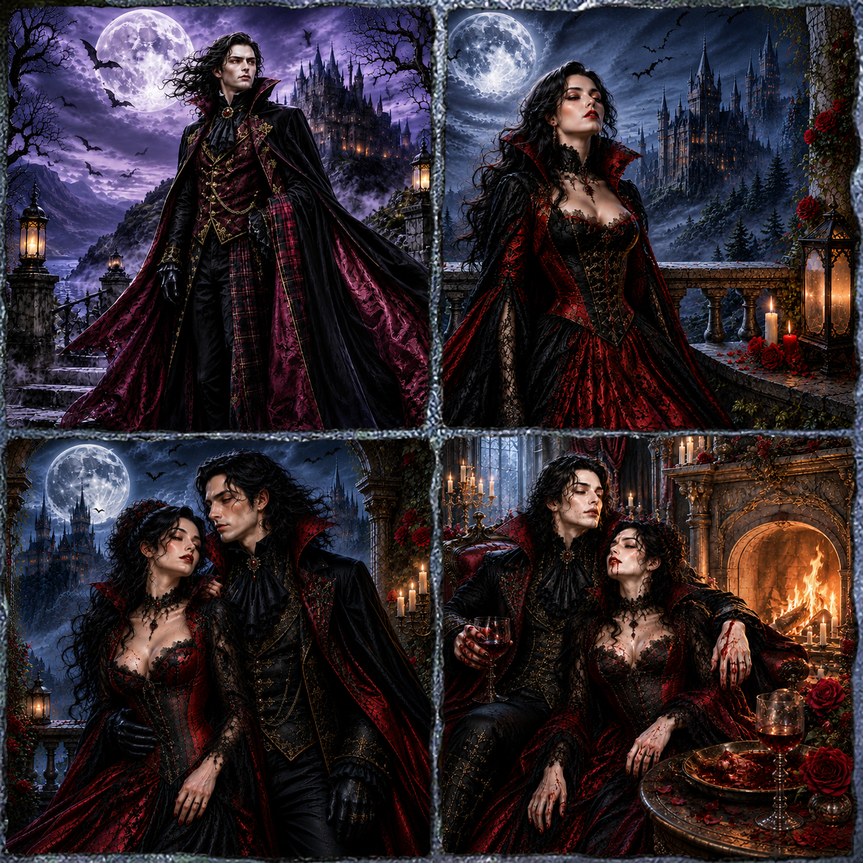 Slate Coasters Vampire Themed – Gothic & Witchy Home Decor