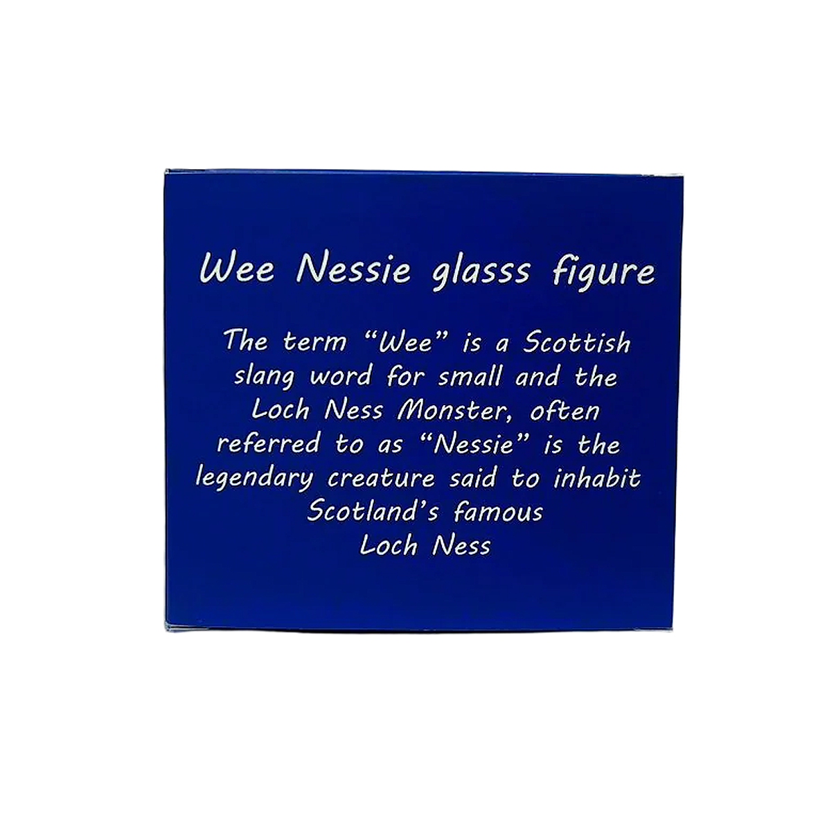 Wee Nessie Glass Figurine |Loch Ness Monster Ornament |Scottish Gift |Handcrafted Nessie Decor | Mythical Creature Collectible |Gift for Her