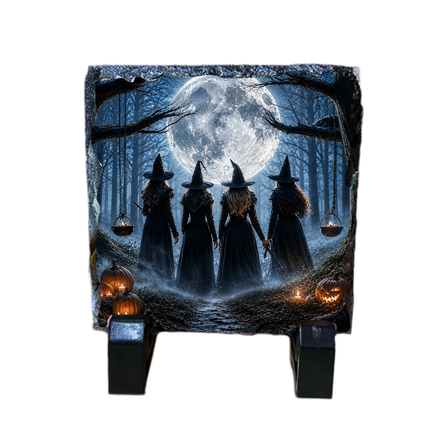 Slate Coasters Witch Inspired  – Handcrafted Scottish Witch Décor