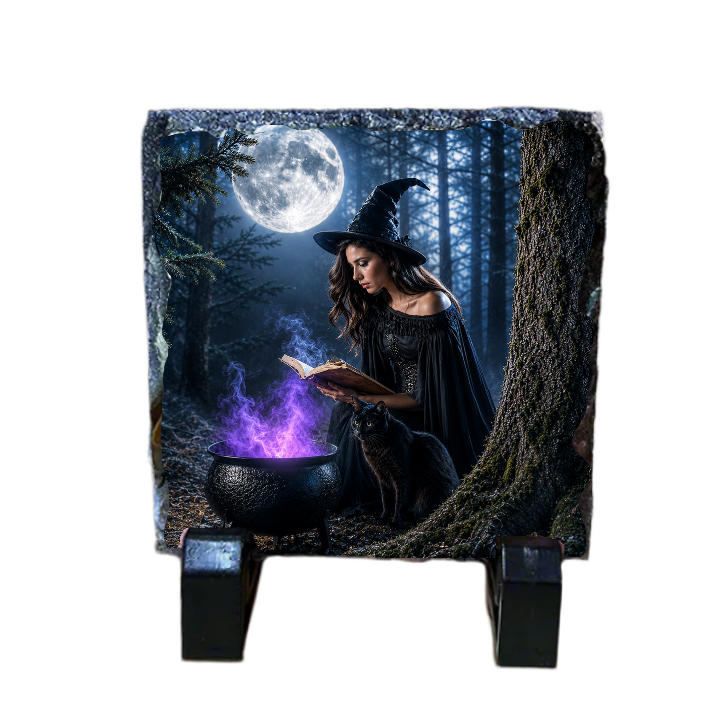 Slate Coasters Witch Inspired  – Handcrafted Scottish Witch Décor