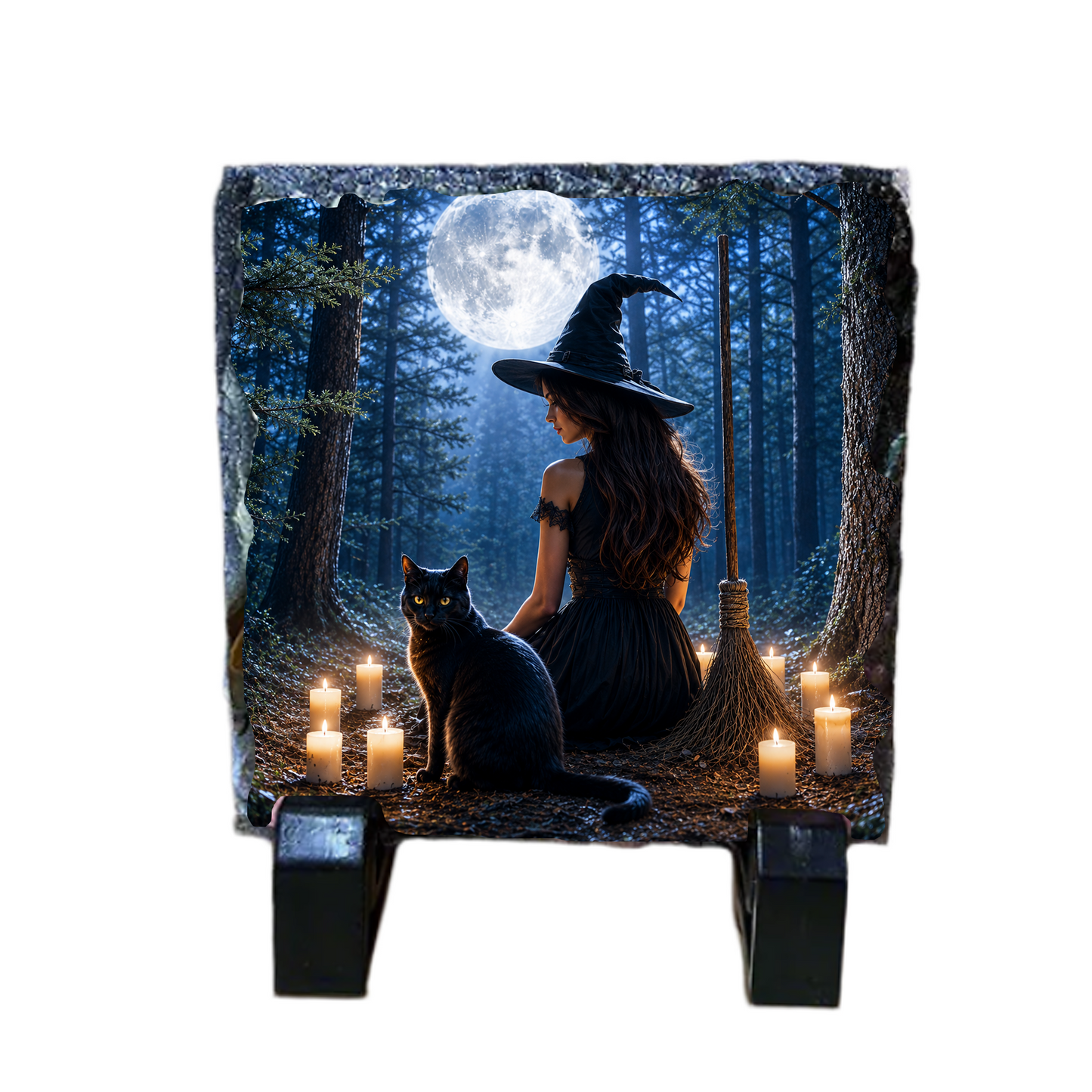 Slate Coasters Witch Inspired  – Handcrafted Scottish Witch Décor