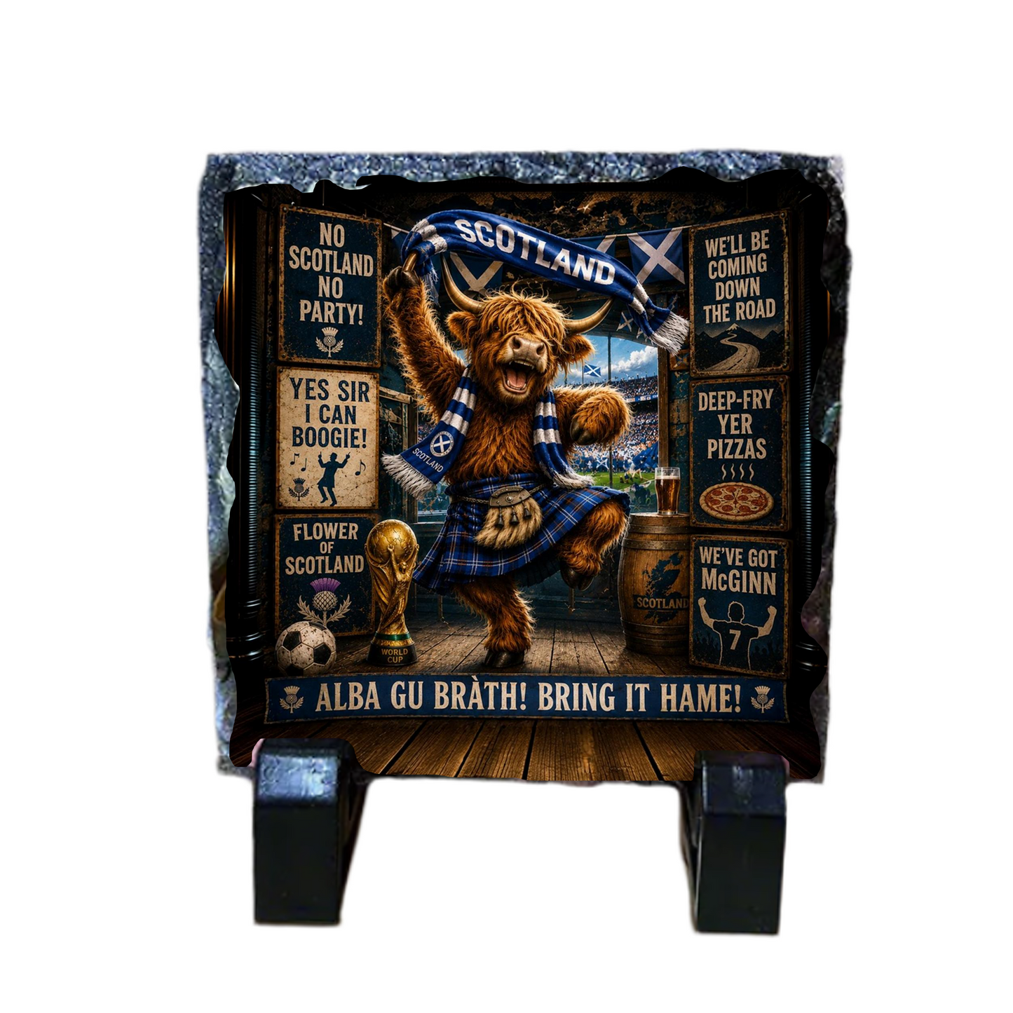 Scotland World Cup Coaster Collection – Handmade Scottish Gifts by Nessie’s Treasure